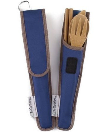 To-Go Re-usable Bamboo Cutlery and Chopsticks Set