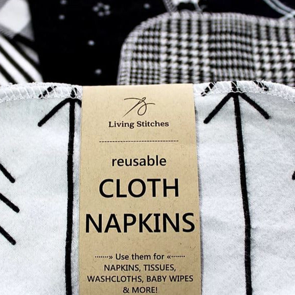 Re Useable Wipes- Cloth Napkins -  MIxed