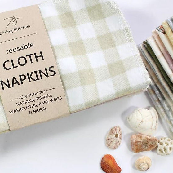 Re Useable Wipes- Cloth Napkins -  MIxed