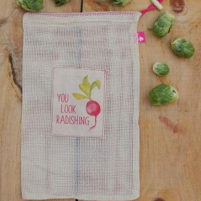 Reusable Produce Bag -  reusable grocery bag, produce bag, bulk food bag, vegetable bags, dry goods bag, mesh bag