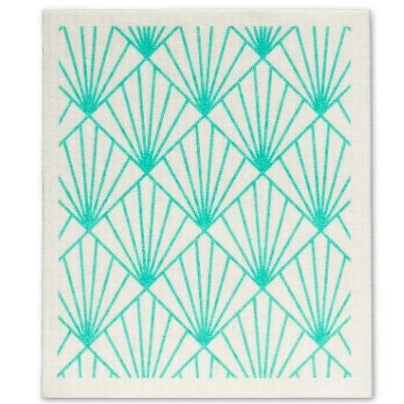 Art Deco Graphic Swedish Dishcloth Set of 2