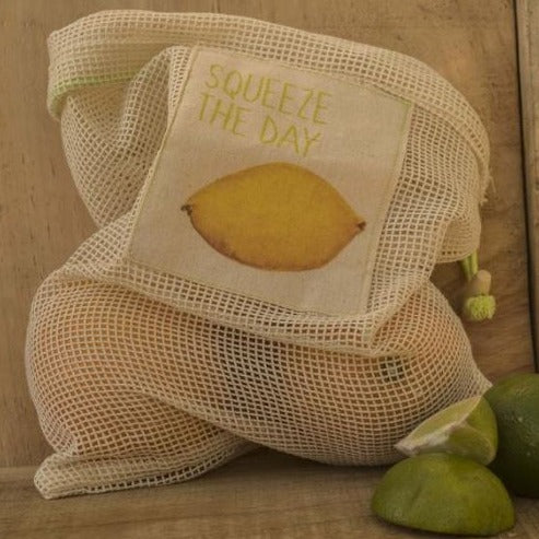 Reusable Produce Bag -  reusable grocery bag, produce bag, bulk food bag, vegetable bags, dry goods bag, mesh bag