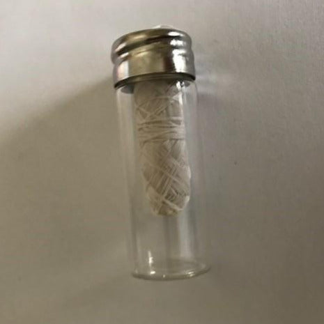 Pure Silk Dental Floss with Mini Glass Jar Dispenser
