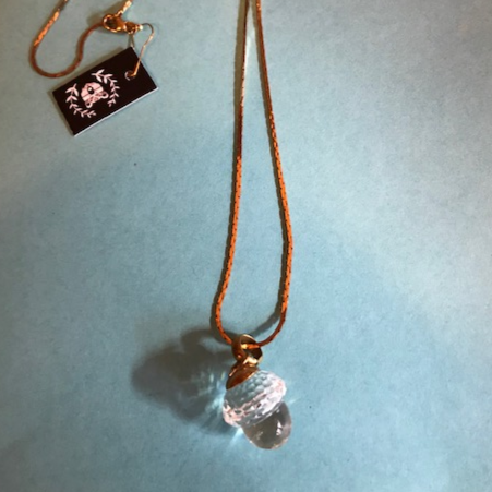 Swarovski Squirrelly Acorn Necklace