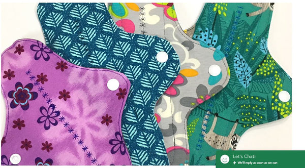 Cloth Feminine Pads Singles Large/Heavy