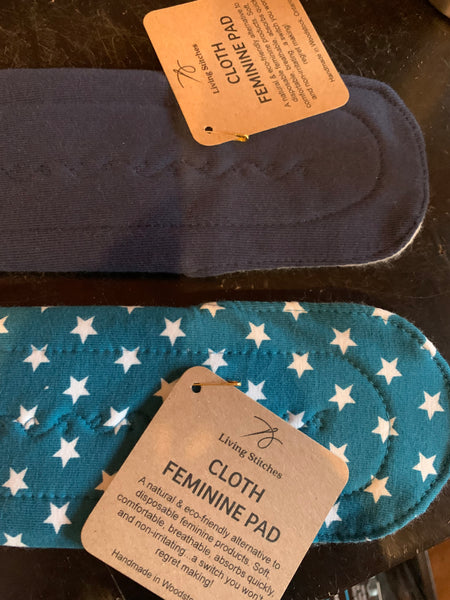 Cloth Feminine Pads Singles Large/Heavy