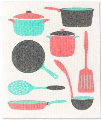 Kitchen Utensils Swedish Dishcloth Set of 2