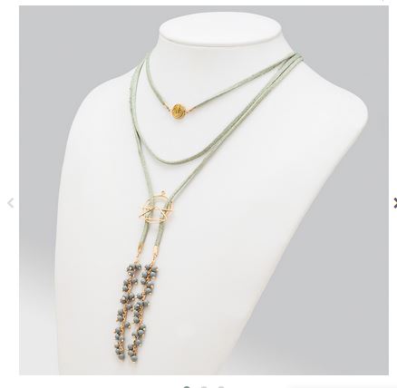 Suede Triple Necklace