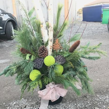 Christmas Porch Bucket Arrangement Workshop Nov 19 1-3pm