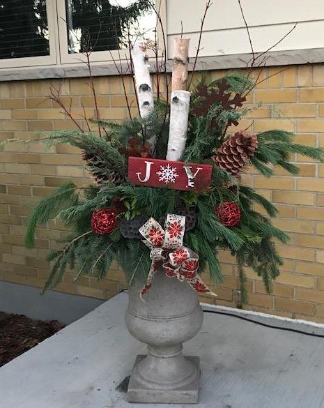 Christmas Porch Bucket Arrangement Workshop Nov 26 1-3pm