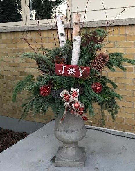 Christmas Porch Bucket Arrangement Workshop Nov 15 7-9pm