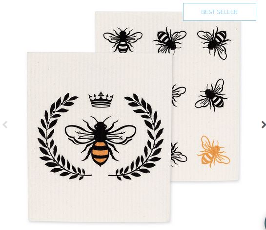 Swedish Dish Cloth Bees - Set of 2