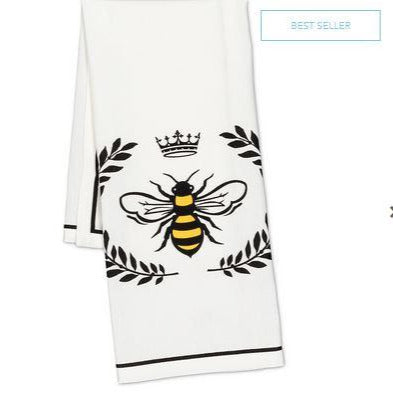 Bee in Crest Tea Towel