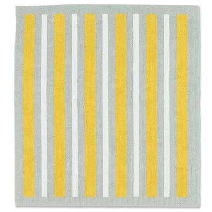 Swedish Dish Cloth Daisies and Stripes - Set of 2