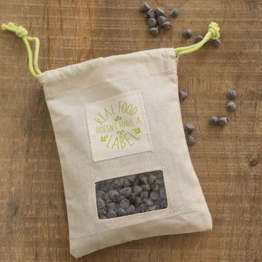 Reusable Bulk Food Bag -  snack bag, dry goods bag