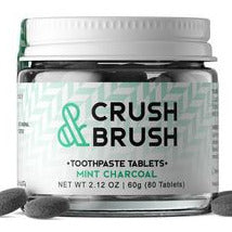 Crush & Brush Mint CHARCOAL - 60g ~ 80 Tablets