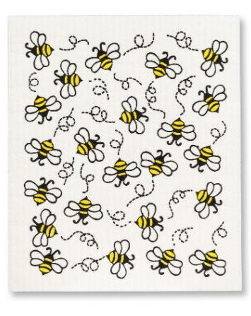 All Over Bees Swedish Dishcloth Set of 2