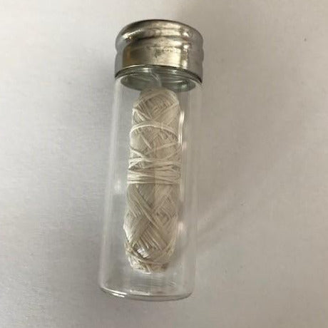 Pure Silk Dental Floss with Mini Glass Jar Dispenser